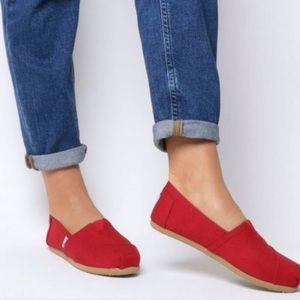 Womens TOMS Red Size 8